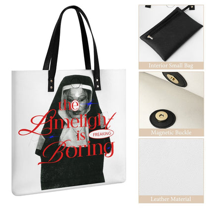 Y2k Nun Goth Punk Grunge Edgy Leather Handbag(One-sided Printing)
