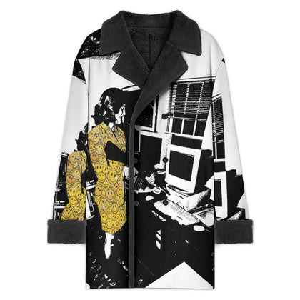 Grunge Punk Goth Street Double Breasted Suit Collar Trench Coat