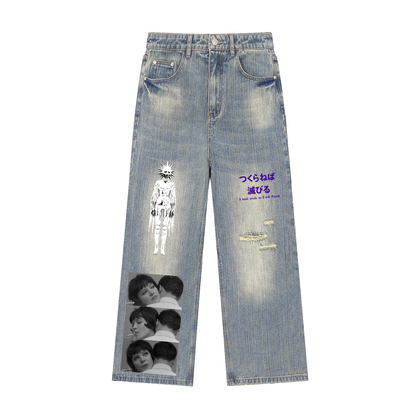 Bone Pilgrim — Distressed Jeans (Light Wash)